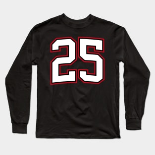 Number Twenty Five 25 Long Sleeve T-Shirt